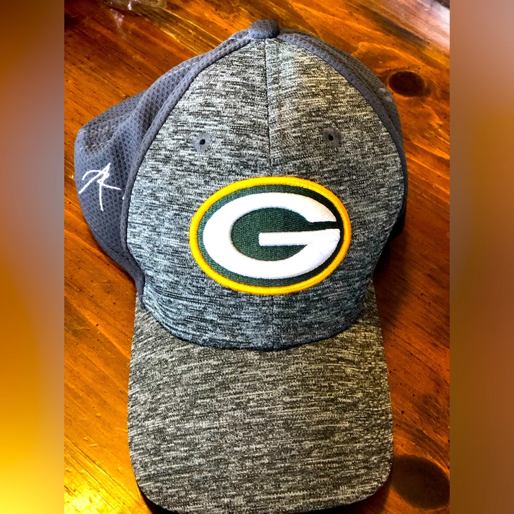 Green Bay Packers Gray Fitted Hat Cap